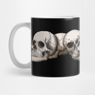 The skull head drawing png image Mug